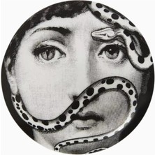 Fornasetti Tema E Variazioni N.383 Yuvarlak Porselen Mücevher Kutusu