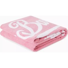 Mc2 Saint Barth Logo Plaj Havlusu Yumuşak Pamuk, Pastel Pembe Yaz Şıklığı