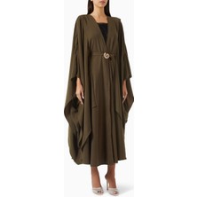 Beige Collection Ayarlanabilir Bel Kemeri ve Kaftan Kollu Abaya ile Sheila Hedersiz Şıklık ve Rahatlık