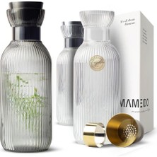 Mameido Stolton Piknik Yalıtımlı Matara,4 Bardaklı Renkli Sürahi (1 L)