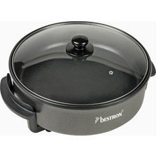 Bestron Xl Elektrikli Party Pan 32 cm Yapışmaz Tava 1500 W
