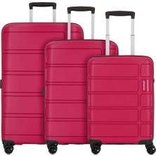 American Tourister Summer Splash 3'lü Valiz Seti, Tsa Kilitli, 4 Tekerlekli