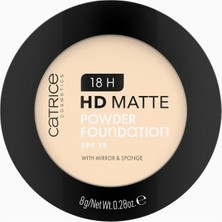Catrice 18H Hd Mat Pudra Fondöten Uzun Ömürlü, Spf 15, Matlaştırıcı, Vegan, 8 G