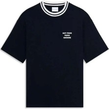 American Rag Cie Le T-Shirt Slogan Sport - %100 Pamuk, Siyah, Rahat Kesim T-Shirt