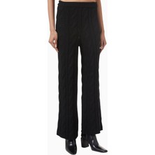 Rowen Rose Large Pants, Lüks Yün Triko Geniş Paçalı Modern ve Zamansız Şık Pantolon