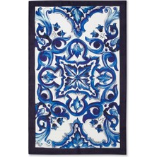 Dolce & Gabbana Casa Blu Mediterraneo Plaj Havlusu, Pamuklu, Yumuşak, Akdeniz Ilhamı Deseni