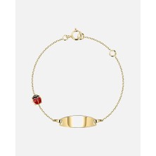 FAVS Little Friends Küçük Altın Kelebek Bilezik 375ER Gelbgold 14 cm Uzunlukta  Özelliği ile Şıklık Yaratın