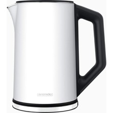 Arendo Elegant Paslanmaz Çelik Su Isıtıcısı, 1,5 L, 2200W, 5 Kademeli 40-100°C Sıcaklık Ayarı