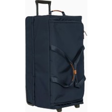 Bric's Milano X-Travel 77 cm Deri Detaylı Tekerlekli Seyahat Çantası Şık ve Çevre Dostu Tasarım
