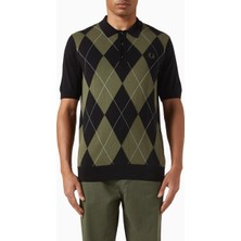 Fred Perry Argyle Örgü Polo Triko, Pamuklu, Nefes Alabilir ve Vintage Şıklık