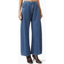 EB Denim Eddie Bowed Jean - Mavi - Denim Kumaş - Şekilli Elegans ile Modern Tasarım