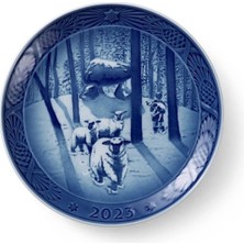 Royal Copenhagen 2023 Koleksiyon Noel Tabağı, “christmas Time In The Forest” Allan Therkelsen Imzalı