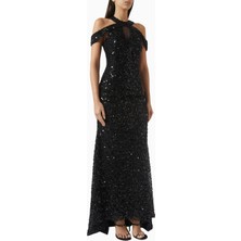 Ac By Aanchal Chanda Sequinned Maxi Payetli Kadın Elbise