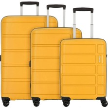 American Tourister Summer Splash 3'lü Valiz Seti, Tsa Kilitli, 4 Tekerlekli