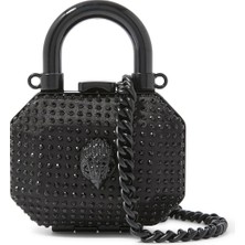 Kurt Geiger Micro Top Handle Clutch Bag 15X10 cm Zincirli Mini Portföy ve Wristlet Çanta