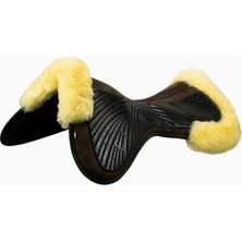Acavallo Close Contact Jel-Memory Foam Yarım Pad, Kısmi Kuzu Postlu At Eyer Pedi