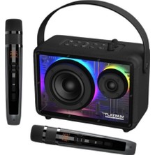 Platinum Home Audio Apollo Pro 80W Taşınabilir Bluetooth Hoparlör ve Mikrofon Siyah