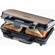 Bestron Xl Lüks Sandwich Maker Yapışmaz, Otomatik Kontrollü 900W