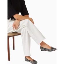 Repetto Cendrillon Ballet Flats, Siyah Tweed, Glitter Dokulu, Fiyonk Detaylı Sofistike, Fransız Zarafeti