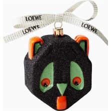 Loewe x Louis Wain Futurist Cat Cam Dekoratif Obje Siyah