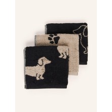 Cawö 3'lü Seft Takımı 30X30 cm %100 Pamuk Frotte Kurutucu Uyumlu Desenli