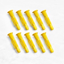 TKÇ 16 mm Ölçülü Plastik Duvar Dübeli 10'lu Paket