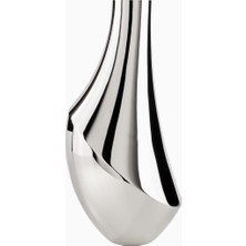 Georg Jensen Flora Large Paslanmaz Çelik Iskandinav Tarzı, Dekoratif Vazo