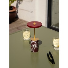 Umage Mermer Tabanlı Taşınabilir LED Lamba ,4 Kademeli Dimmer, IP44, Şarj Plakalı