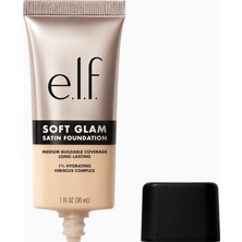 E.l.f. E.l.f Soft Glam Satin Fondöten, Orta Kapatıcılık, Nefes Alabilen ve Uzun Süre Kalıcı