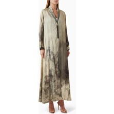 Zah Design Modern Iki Parçalı Ipek Abaya Minimal Tasarım ve Şık Detaylarla Kadınlar Için Ideal Seçim