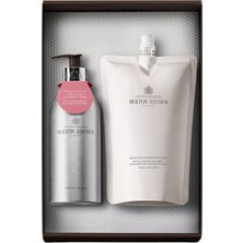 Molton Brown Delicious Rhubarb-Rose Endlosflaschen Vücut Bakım Hediye Seti