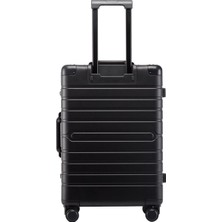 Alumaxx Gravity 55 cm 4 Tekerlekli Kabin Trolley, Siyah, Alüminyum Sert Kasa