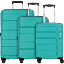 American Tourister Summer Splash 3'lü Valiz Seti, Tsa Kilitli, 4 Tekerlekli