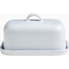Crate & Barrel Aspen Tereyağı Saklayıcısı, El Yapımı Sırlı Seramik, Mikrodalgaya Uygun