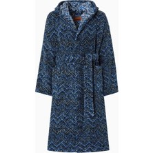 Missoni Home Azul Pamuklu Kapüşonlu Bornoz, Akdeniz Esintisi & Konforu
