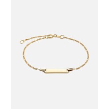FAVS Little Friends I.d. Armband 375ER Gelbgold ile Zamansız Şıklık ve Hediyelik Takı Keyfi 16 cm Uzunluk 1.15 G Ağırlık