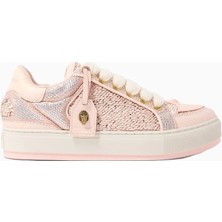 Kurt Geiger Southbank Tag Pastel Pembe Lüks Tasarım Kadın Sneakers