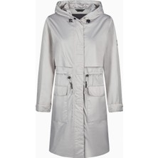 Pikeur Raincoat 1021 Kapüşonlu Diz Boyu Su Geçirmez Kadın Yağmurluk