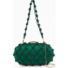 Sarah's Bag Erato Nodi El Çantası, Lüks, Işıltılı Omuz Askısı, Kristal Işlemeli