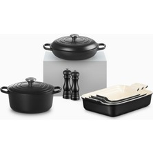 Le Creuset 7 Parça Mutfak Seti Döküm ve Seramik