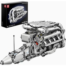 Mould King 10168 Çift Turbo V8 Motor 2899 Parça Lüks Yapı Seti