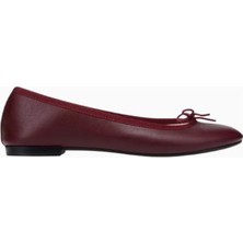Repetto Cendrillon Balerin Ayakkabı Deri, Fiyonk Detaylı, Yuvarlak Burun, Fransız Zarafeti
