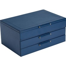 Wolf Sophia Çekmeceli Mücevher Kutusu, Deri, Lusterloc™ Kararmaya Karşı, 30.6X21X14.6 cm
