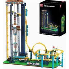 Mould King 11031 Uzay Asansörü Roller Coaster Yapım Seti 3118+ Parça Motorlu Model