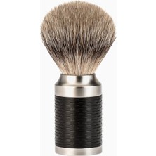 Mühle Rocca Silvertip Badger Tıraş Fırçası, Paslanmaz Çelik & Siyah Sap, 21MM