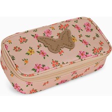 Caramel & Cie Liberty Butterfly Modular Kalem Kutusu, Açık Pembe, Modüler ve Çift Bölmeli