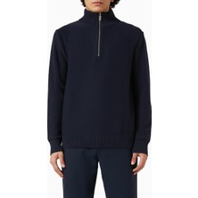 Selected Homme Organik Pamuklu Yarım Fermuarlı Kazak, Minimalist ve Modern Erkek Stili