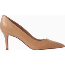 Sam Edelman Vienna 70 Bej Deri, Sivri Burun Orta Topuklu Kadın Pump