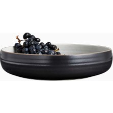 Crate & Barrel 18TH Street Büyük Servis Kasesi, Kathy Erteman Tasarımı Rustik Seramik Kase