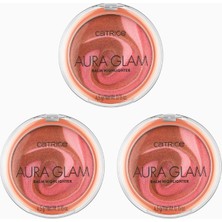 Catrice Aura Glam Balm Highlighter 3’lü Set 010 A Swirl Of Rose Parlak, Vegan, Yağsız, 13,5 G